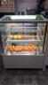 乐创（lecon） 蛋糕柜展示柜商用冷藏玻璃陈列柜水果寿司保鲜市柜 白色弧形风冷（后开门） 1.2米落地式 实拍图