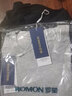 罗蒙（ROMON）两件装男士纯棉短袖t恤夏季圆领白体恤T纯色上衣服打底衫男装 【黑色+浅灰】 3XL /190(推荐体重170-185斤） 实拍图