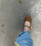 百思图（BASTO）24春商场新款法式羊皮玛丽珍小皮鞋晚风平底女单鞋TP426AQ4 棕色 38 晒单实拍图
