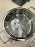 Momscook 慕厨不锈钢鸳鸯火锅火锅锅304两用锅电磁炉燃气通用28cm鸳鸯锅 26×10CM鸳鸯火锅JA2610YHG 实拍图