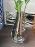 泰西丝创意手工玻璃花瓶小号网红透明水培花器禅意客厅插花花瓶摆件 迷你小水滴-烟灰 实拍图