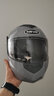 NEVA新国标B类头盔男揭面盔电动车头盔女双镜片冬季保暖全覆式安全帽 新国标星空灰-透明镜片 实拍图