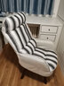 爱必居懒人电脑椅沙发舒适家用椅360度旋转电脑椅灰白条纹色 实拍图