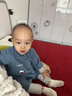 童泰（TONGTAI）婴儿连体衣秋冬季宝宝衣服休闲外出满月百天哈衣摇粒绒爬服 蓝色 73cm 实拍图