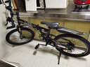 Jeep 吉普自行车折叠山地车前后双减震碟刹变速山地自行车-战神 战神LAND-黑色（双减震） 24速24寸（适合身高1.5~1.75m） 实拍图