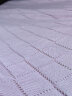 良良（liangliang）儿童夏凉被婴儿盖被宝宝毯子盖毯空调盖毯竹纺贴身冰丝毯 竹纤维针织盖毯（125*115cm）-大格-粉色 晒单实拍图