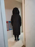 雅鹿秋冬新款女士狐狸毛领温暖连帽收腰版型长款羽绒服F 黑色852 170/XL 实拍图