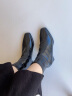 迪芙斯女靴冬季新款短靴女方头鳄鱼纹粗跟瘦瘦靴女DF34116048 鳄纹黑色（主推款短靴） 36 晒单实拍图