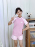 羽克儿童泳衣女童2026新款两件套保守分体式中大童学生速干训练泳装 嫩粉色 150 (L-建议140-150重60-75斤）带胸垫 实拍图