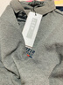 JEEP SPIRIT吉普休闲长袖t恤男商务简约宽松POLO翻领男士体恤打底衫 PS0037灰色 XXL码建议175-185斤左 实拍图