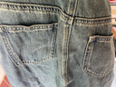百图betu女装秋新款半身裙复古流苏高腰开叉牛仔半身裙女2307T54 牛仔色 XS 实拍图