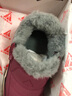 足力健老人鞋防滑棉鞋女冬季加绒羊毛鞋妈妈鞋雪地靴一脚蹬保暖鞋子男 酒红【羊毛妈妈鞋】 【-40℃可穿】 37 (235mm) 【女码】偏小一码 实拍图