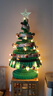 十八纸 创意圣诞树小型装饰折叠收纳节日大中桌面摆件家用送礼led灯 A款绿色70cm高装饰树 实拍图