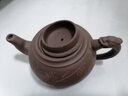 书雅宜兴紫砂壶全手工泡茶壶茶具大容量紫泥 绿竹480ML 实拍图