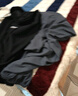 京峋休闲裤子男秋冬季潮流束脚工装裤冬天加绒男生宽松九分运动卫长裤 黑色+深灰（加绒款） 3XL 【建议体重155-165斤左右】 实拍图