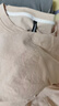 猫人女士睡衣女100%纯棉长袖纯色带胸垫简约宽松睡裙家居服虾粉L 实拍图