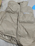 雅鹿羽绒马甲男女童秋冬季新款潮流洋气纯色加厚面包服外穿背心 卡其色 140 实拍图