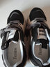 HKTW德训鞋女鞋子2025秋冬新款厚底休闲运动黑色老爹鞋初中生德训女鞋 黑色薄绒 36 实拍图