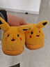 糖果涩秋冬季卡通儿童棉拖鞋中大童宝宝拖鞋可爱居家防滑保暖男女童棉鞋 黄色-棉鞋 26 -27码内长16CM 实拍图