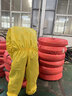 海锐得防护服耐酸碱化学实验室工作服HG6940L黄色XXXXL码 实拍图