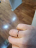 芊芽韩版极细简约食指戒指女小猪尾戒关节指环网红潮情人节送女友礼物 极细光圈6#【玫瑰金色】 实拍图