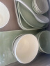 LOOKING HOME碗碟套装奶油风陶瓷餐具整套乔迁碗盘奶黄奶绿55件套 晒单实拍图