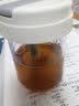 崇福顺随手杯ins简约高颜值吨杯可爱迷你小巧学生儿童塑料杯便携吸管杯 白色 300ml 实拍图