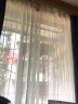 绚梦窗纱透光仿棉麻窗帘内纱仙气飘飘十字纹纱帘白纱落地窗朦胧感 白色宽1.5*高2.0m单片挂钩款 实拍图