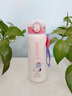 史努比儿童保温杯食品级316不锈钢水杯男女孩小学生杯子上学专用直饮杯 粉色480ML【带提绳】 480ml 实拍图