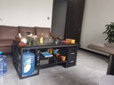 穗驰家具简约现代功夫茶几天然火烧石一体泡茶桌带电磁炉茶具办公茶台茶桌 1.3米H款火烧石+全自动茶炉+黑抽 实拍图