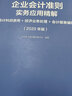 企业会计准则实务应用精解 会计科目使用 经济业务处理 会计报表编制 2020年版 实拍图