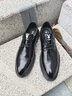 花花公子（PLAYBOY）皮鞋男2025秋季正装商务休闲鞋男士时尚轻便鞋子男鞋 黑色41 实拍图