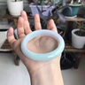 圣丽唯【顺丰空运】冰种纯色翡翠处理玉手镯女妈妈母亲女朋友情人节礼物 内径59mm圈口 实拍图