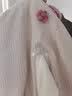 标点熊婴儿连体衣服小公主风女宝宝哈衣加绒加厚新生儿童外出爬服春秋冬 美人条娃娃领卡其 73码 建议身高66-73 实拍图