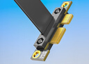 礼嘉 PCI-E 3.0 1X无线网卡延长10cm 1X转1X扩展连接线 电脑显卡声卡网卡USB卡转接线90度 LJ-1X90-10 实拍图