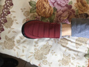 布瑞京冬季棉鞋老北京布鞋保暖羊毛鞋中老年男女休闲鞋轻便软底老人鞋 红色女款羊毛 40 (250mm) 实拍图