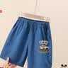 巴布豆儿童牛仔短裤男童夏季裤子新款舒适纯棉男孩夏天休闲百搭夏装 深蓝 越野车巴布X 90 实拍图