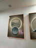 瑞尚（RUISHANG） 北欧客厅装饰画轻奢沙发背景墙挂画简约墙上壁画餐厅玄关墙画 家和万事兴A 左右50*70+中间100*70晶瓷面金框 实拍图