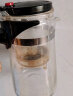 heisou 1L大容量耐热玻璃茶壶飘逸杯 按压式可拆洗内胆 带过滤茶 KC200 实拍图