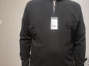 布先生春秋长袖t恤男秋装时尚潮流纯色立领男装上衣 BT3773易穿搭 黑色 3XL (190) 实拍图