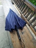 天堂伞直柄伞直杠伞长柄伞加大双人伞可定制企业logo商务8骨半自动伞 藏青色-直把手 实拍图