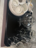 ORTOR茶盘酒店托盘茶具茶盘欧式水杯托盘长方形酒水盘饭店果盘 中号（纯黑条纹托盘+垫子 实拍图