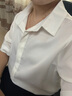 FitonTon雪纺衬衫女2025年夏装短袖白色衬衣通勤简约气质女上衣 S 实拍图