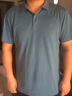 七匹狼短袖T恤男夏季商务保罗衫POLO冰爽抗菌翻领打底衫男装冰丝凉感 灰蓝色-5A抗菌冰爽透气 4XL (190) 实拍图