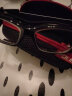 POLISI篮球眼镜男女运动近视眼镜框足球眼镜防雾抗冲击护目镜可配近视 黑框红色 配1.61非球面镜片（配0-800度） 实拍图
