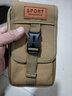 途尊工地干活手机腰包运动小战术包手机套穿皮带手机包中老年迷你挂包 卡其色7.5寸横款 实拍图