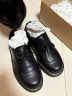 马丁（DR.MARTENS）1461 Bex女款秋季气质通勤光面皮黑色小厚底单鞋 黑色 38 实拍图