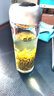 希诺（HEENOOR）塑料杯带盖创意便携水杯可爱学生户外运动透明杯子随手杯 银白色 220ml 实拍图