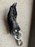 袋鼠（KANGAROO）泰国鳄鱼皮真皮爪挂饰爪子精致钥匙扣汽车钥匙挂件扣实用礼物 黑色前爪 晒单实拍图