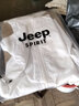 JEEP SPIRIT防晒衣男夏季冰丝薄款透气可拆连帽速干外套青年时尚潮流户外夹克 2297白色 L (建议110-125斤穿) 实拍图